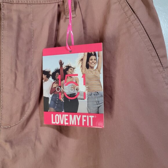 ONE 5 ONE Womens M Haley Extra High Rise Pleated Chino Pants Blush NWT Stitchfix - Picture 3 of 11